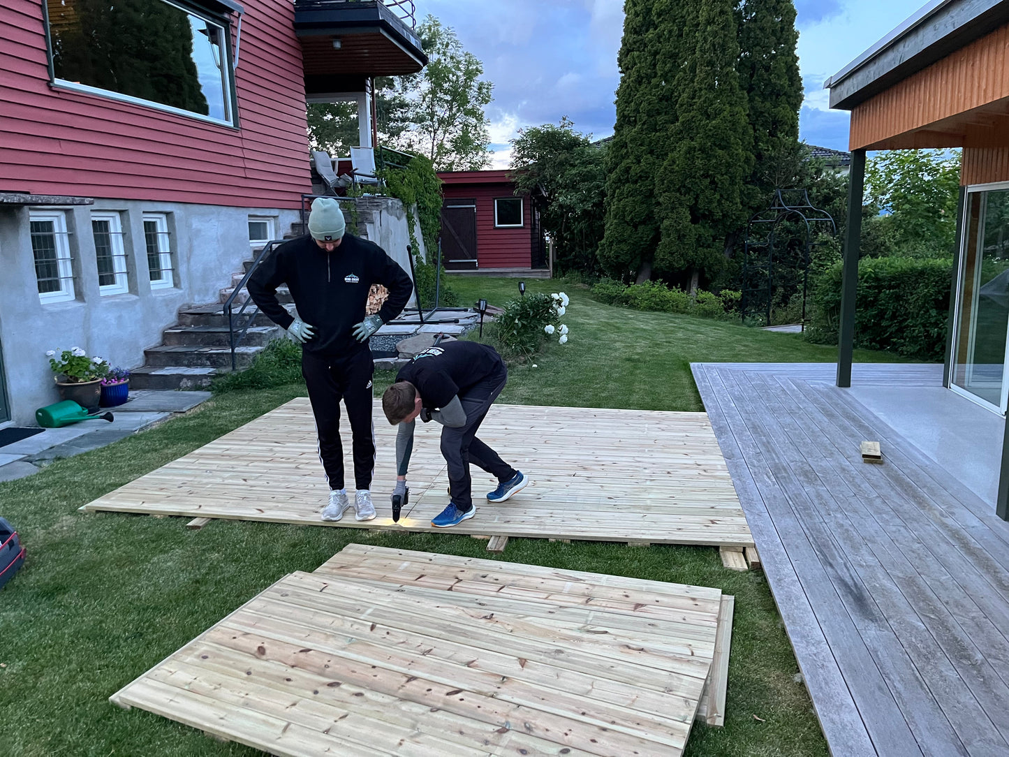 Tregulv til partytelt